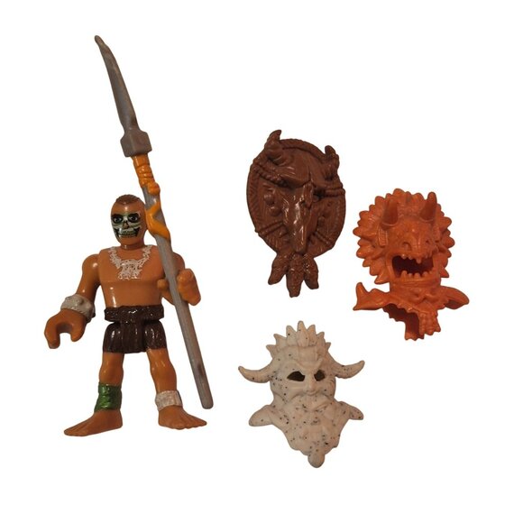 Imaginext Tribal Figure Accessories Skull Masks Spear Unique Decor - Picture 1 of 12